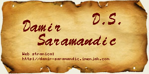 Damir Saramandić vizit kartica
